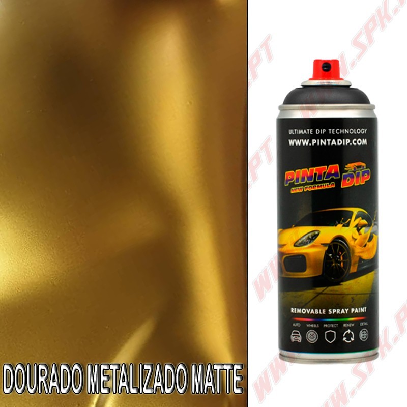 Spray 400ml Pinta Dip - Dourado Metalizado Matte Spray 400ml Pinta Dip - Dourado Metalizado Matte
