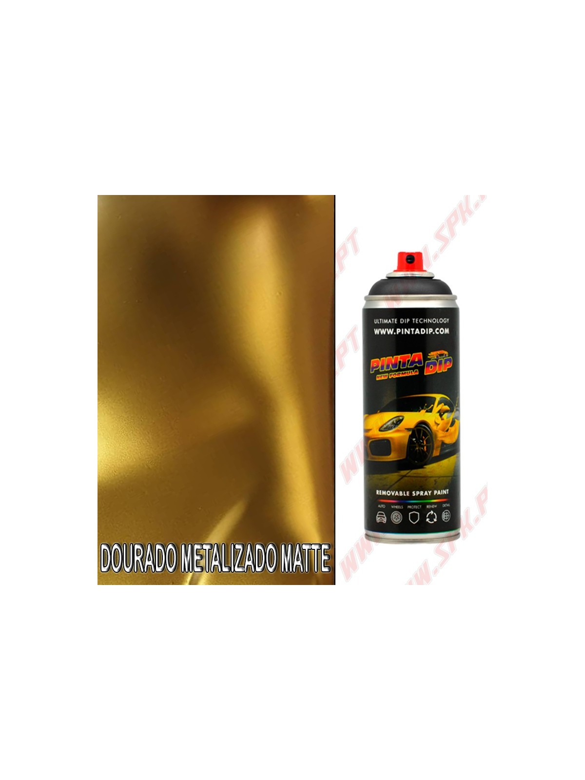Spray 400ml Pinta Dip - Dourado Metalizado Matte Spray 400ml Pinta Dip - Dourado Metalizado Matte
