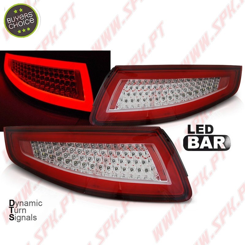 Farolins LED-BAR Red+Clear - Porsche 911 997 (2004-2009)