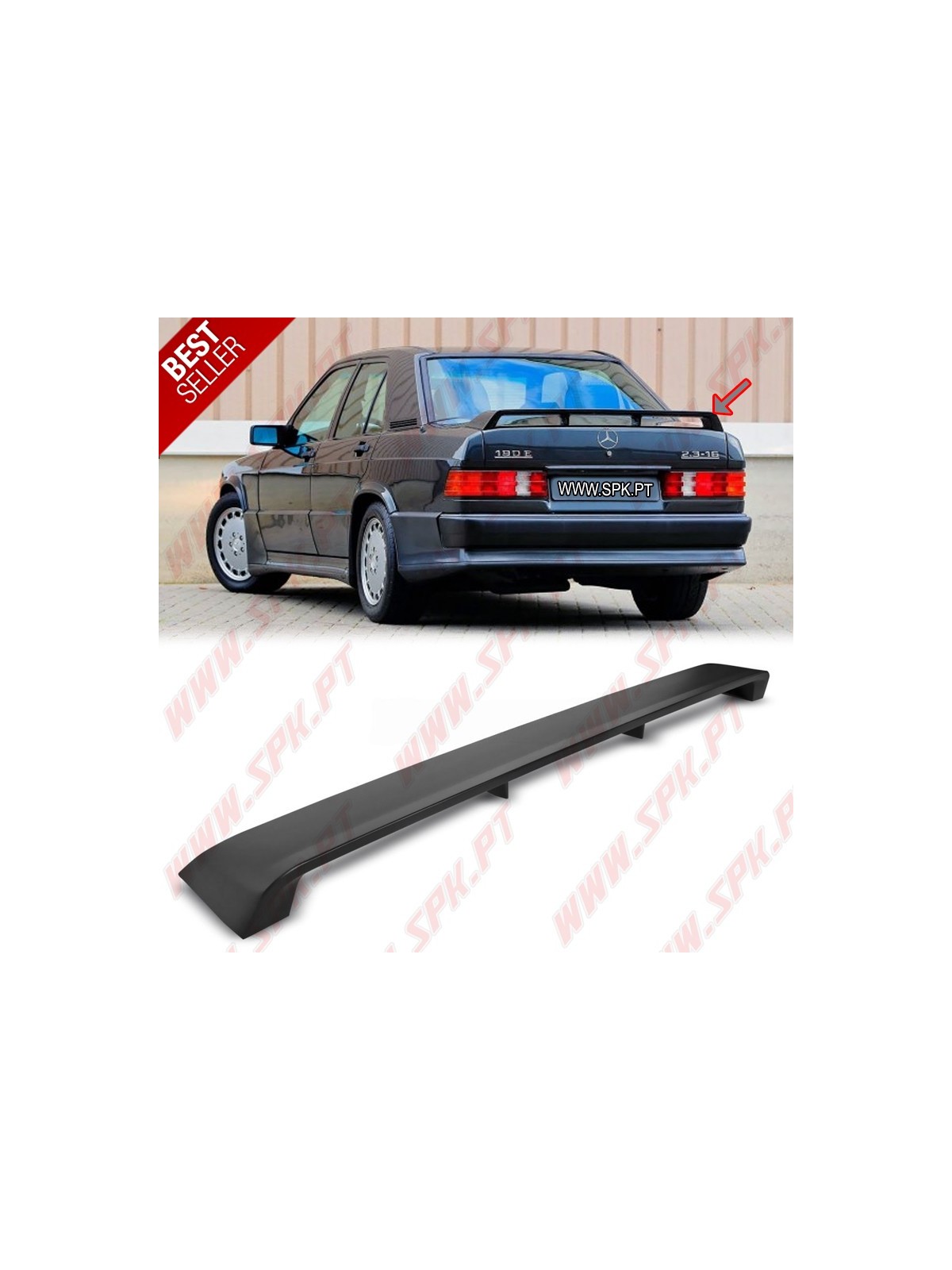 Aileron Traseiro Mercedes 190 - W201 (1982-1993)