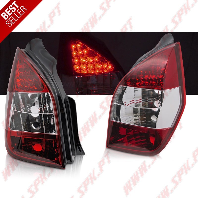 Farolins LED Red+Clear - Citroen C2 (2003-2010)