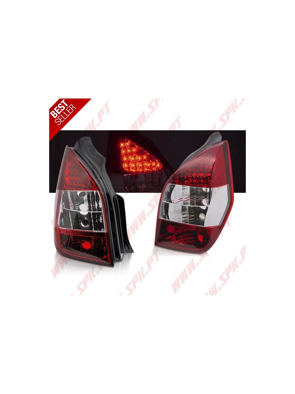 Farolins LED Red+Clear - Citroen C2 (2003-2010)