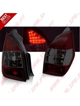 Farolins LED Red+Smoke - Citroen C2 (2003-2010)