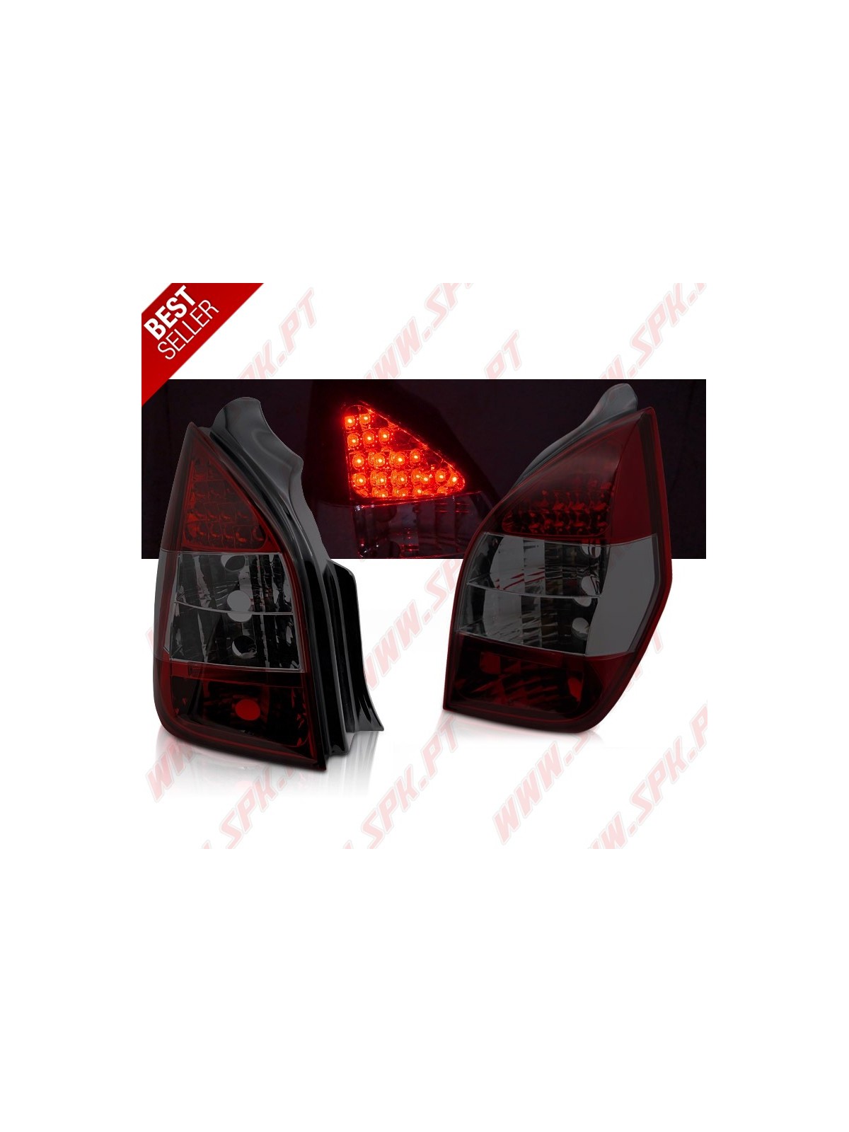 Farolins LED Red+Smoke - Citroen C2 (2003-2010) Farolins LED Red+Smoke - Citroen C2 (2003-2010)