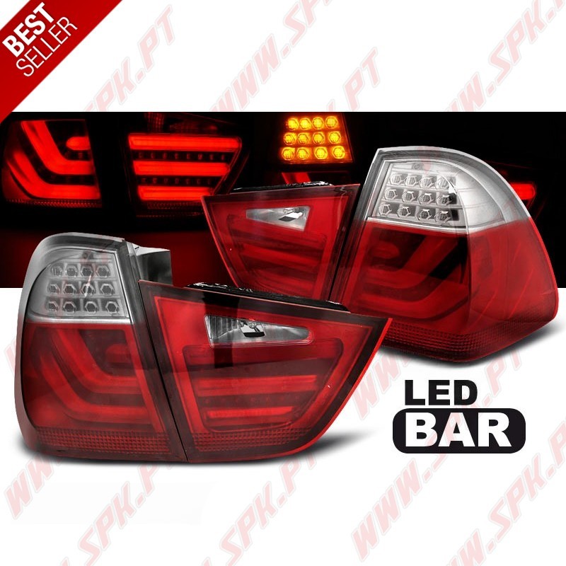 Farolins LED-BAR Red+Clear - BMW E91 Touring LCI (2009-2011) Farolins LED-BAR Red+Clear - BMW E91 Touring LCI (2009-2011)