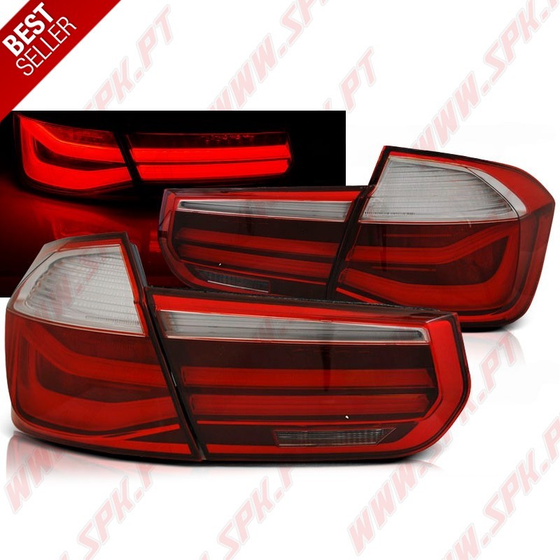 Farolins LED-BAR Red+Clear - BMW F30 Sedan (2011-2015) Farolins LED-BAR Red+Clear - BMW F30 Sedan (2011-2015)