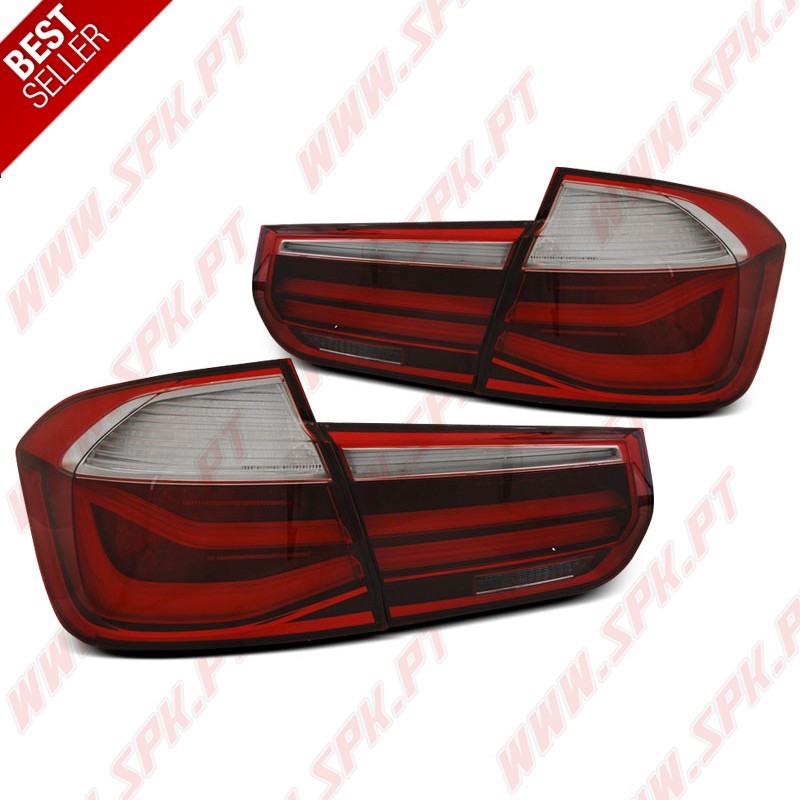 Farolins LED-BAR Red+Clear - BMW F30 Sedan (2011-2015) Farolins LED-BAR Red+Clear - BMW F30 Sedan (2011-2015)