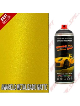 Spray 400ml Pinta Dip - Amarelo Metalizado Matte