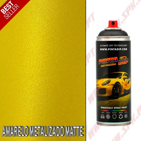 Spray 400ml Pinta Dip - Amarelo Metalizado Matte