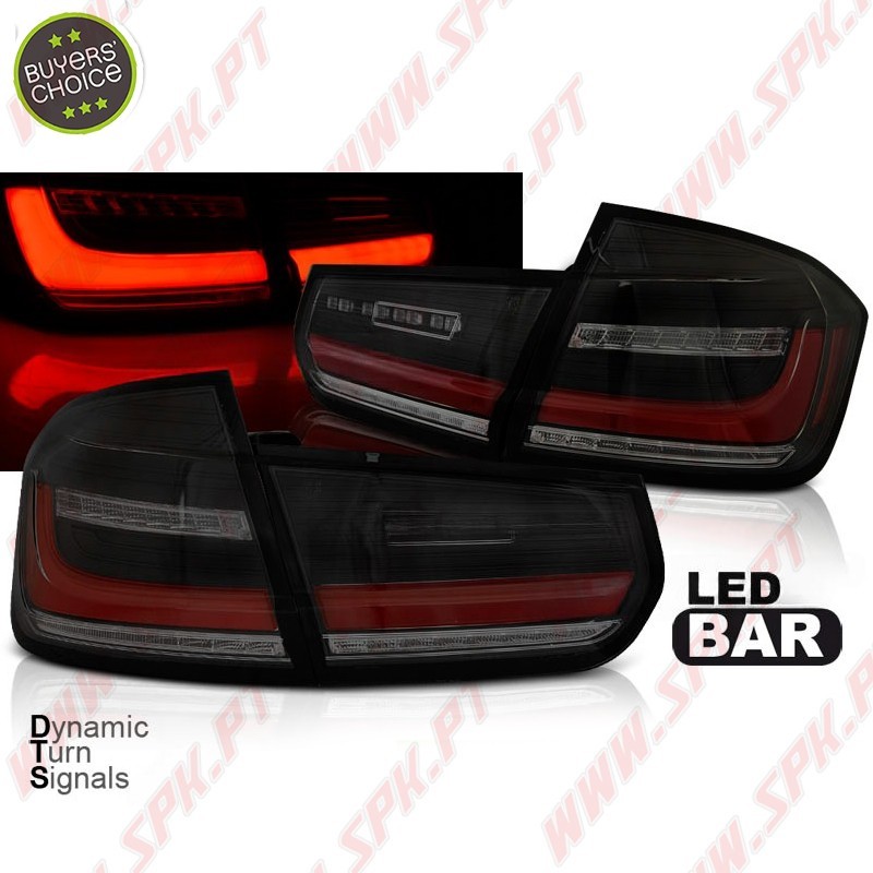 Farolins LED-BAR II Black+Smoke - BMW F30 Sedan (2011-2018) Farolins LED-BAR II Black+Smoke - BMW F30 Sedan (2011-2018)