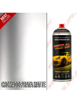 Spray 400ml Pinta Dip - Cromado Prata Matte