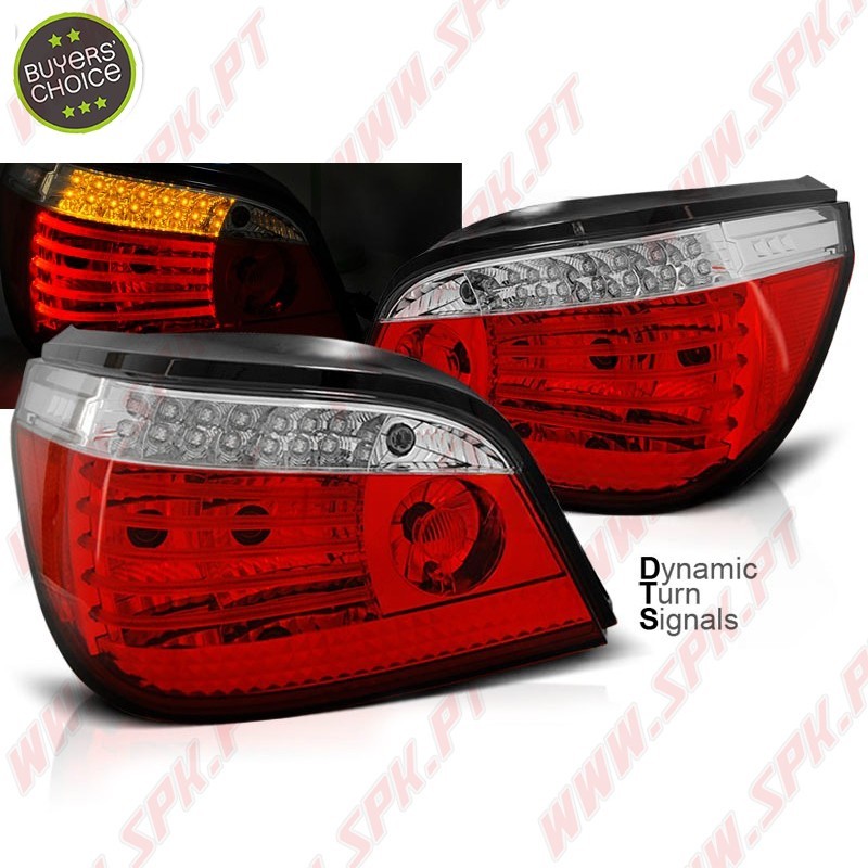 Farolins LED-Dynamic Red+Clear - BMW E60 Sedan (2003-2007) Farolins LED-Dynamic Red+Clear - BMW E60 Sedan (2003-2007)