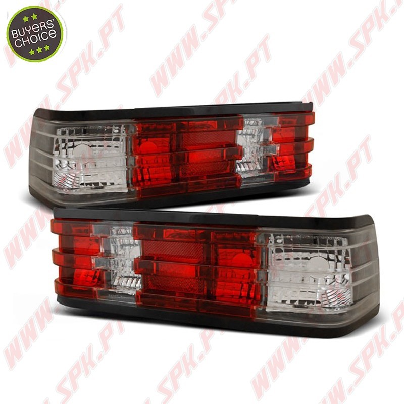 Farolins Cristal Red+Clear - Mercedes W201 190 (1982-1993)