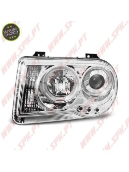 Faróis Angel Eyes / Chrome - Chrysler 300C (2005-2010)