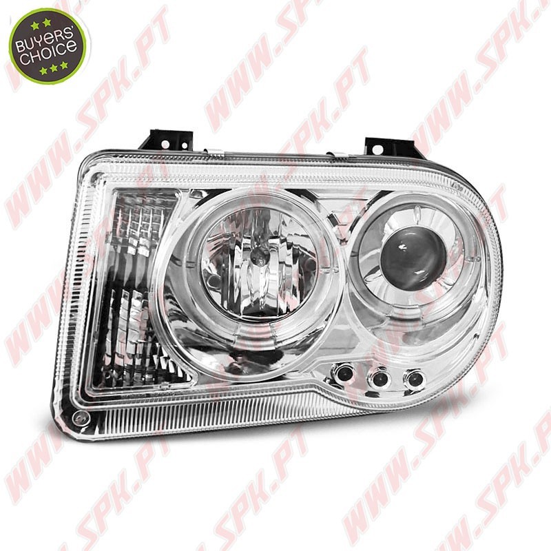 Faróis Angel Eyes / Chrome - Chrysler 300C (2005-2010) Faróis Angel Eyes / Chrome - Chrysler 300C (2005-2010)