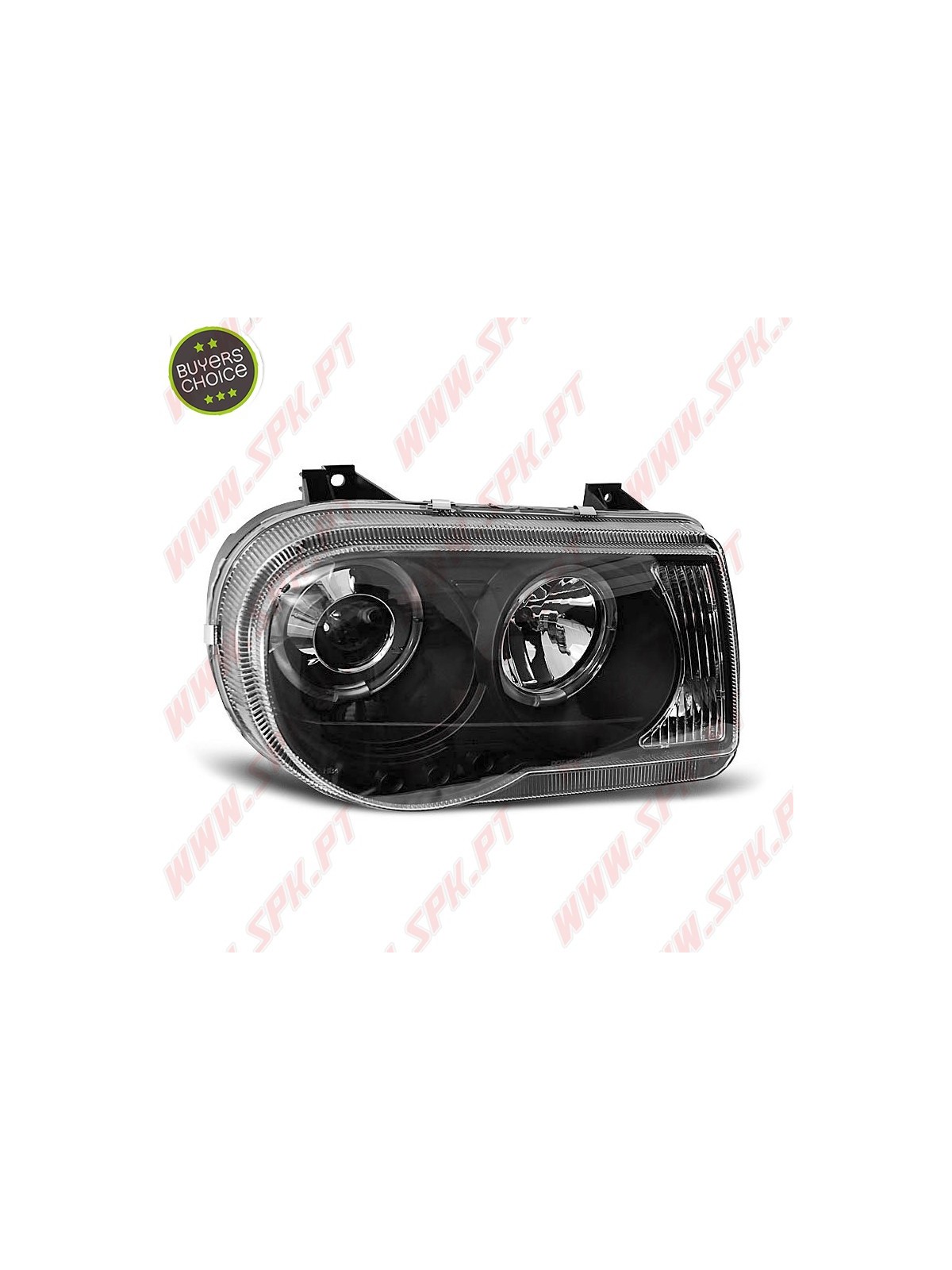Faróis Angel Eyes / Black - Chrysler 300C (2005-2010) Faróis Angel Eyes / Black - Chrysler 300C (2005-2010)