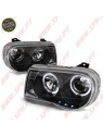 Faróis Angel Eyes / Black - Chrysler 300C (2005-2010) Faróis Angel Eyes / Black - Chrysler 300C (2005-2010)