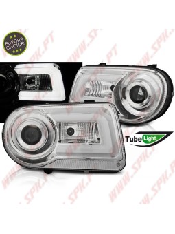 Faróis Tube-Light / Chrome - Chrysler 300C (2005-2010)