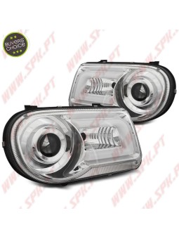 Faróis Tube-Light / Chrome - Chrysler 300C (2005-2010)