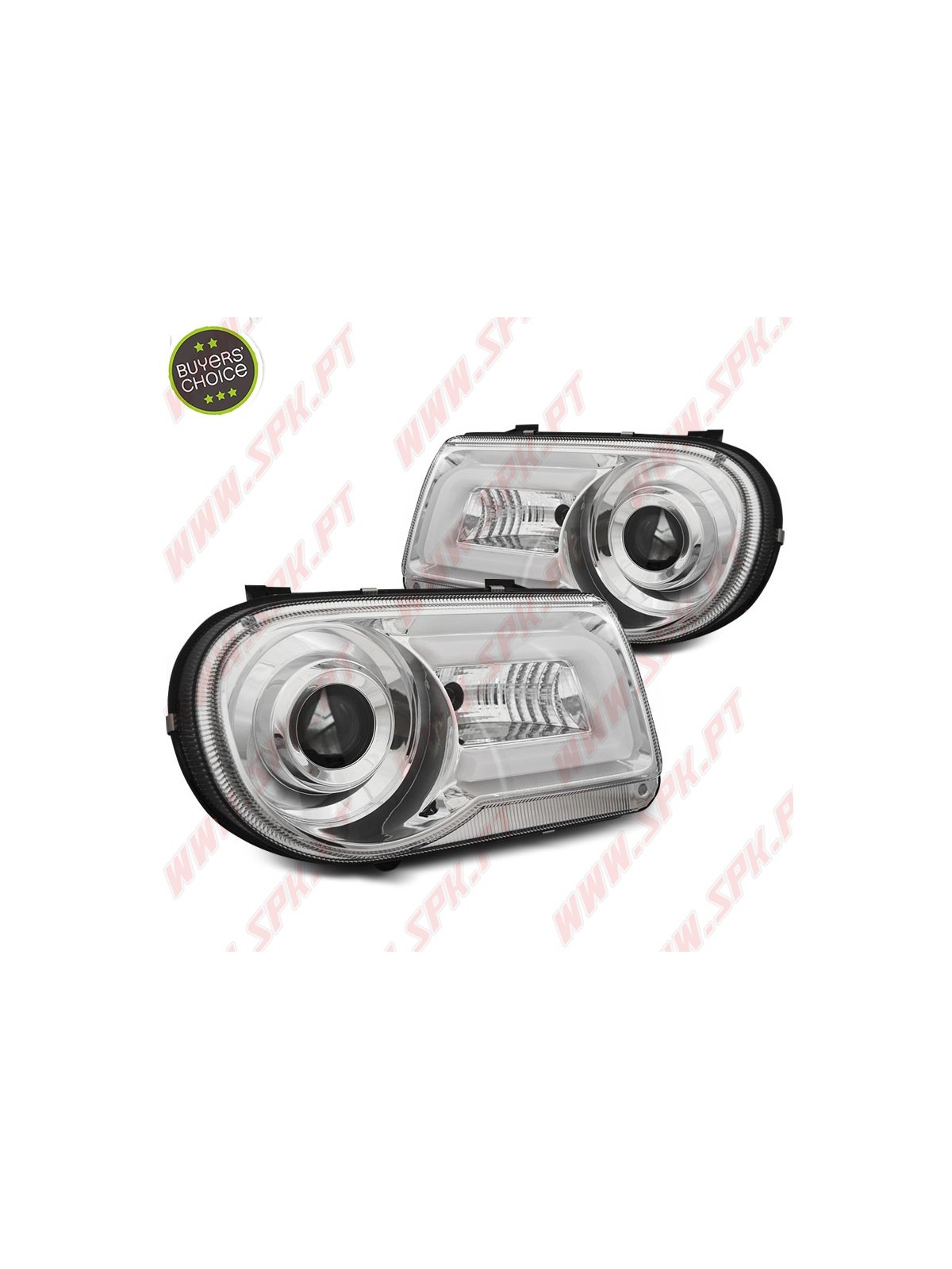 Faróis Tube-Light / Chrome - Chrysler 300C (2005-2010)