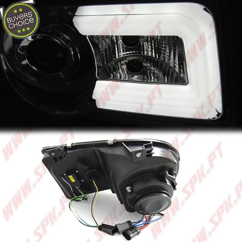 Faróis Tube-Light / Chrome - Chrysler 300C (2005-2010)
