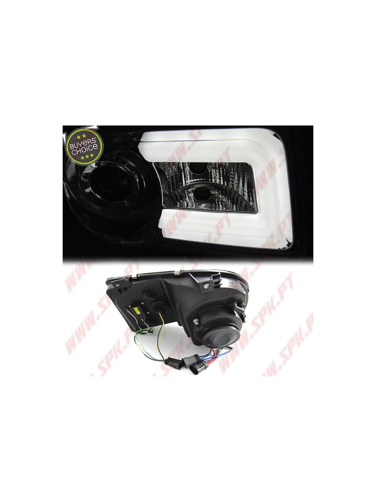 Faróis Tube-Light / Chrome - Chrysler 300C (2005-2010)