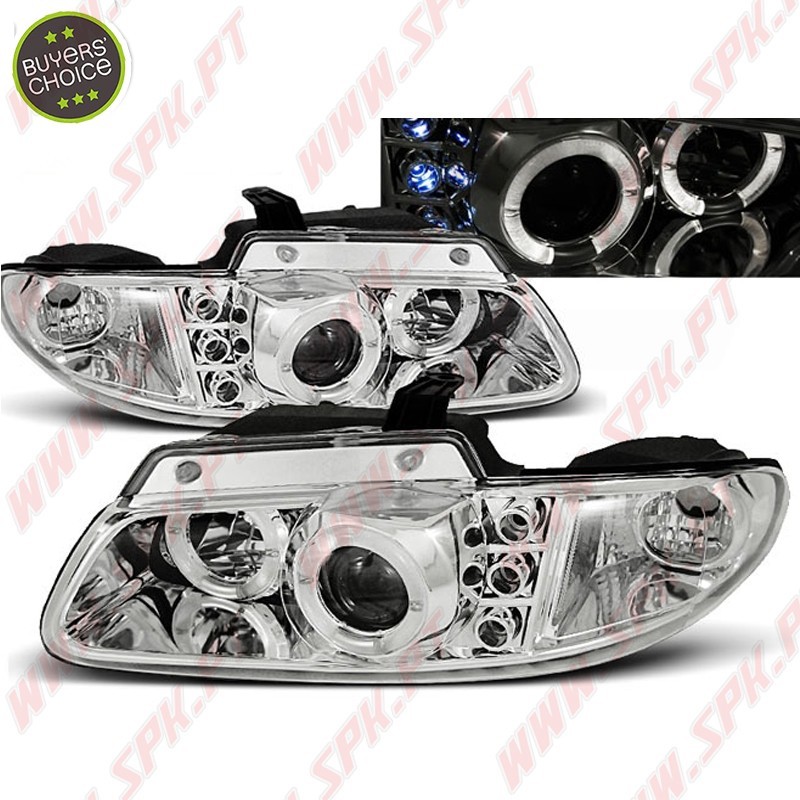 Faróis Angel Eyes / Chrome - Chrysler Voyager (1996-2001) Faróis Angel Eyes / Chrome - Chrysler Voyager (1996-2001)