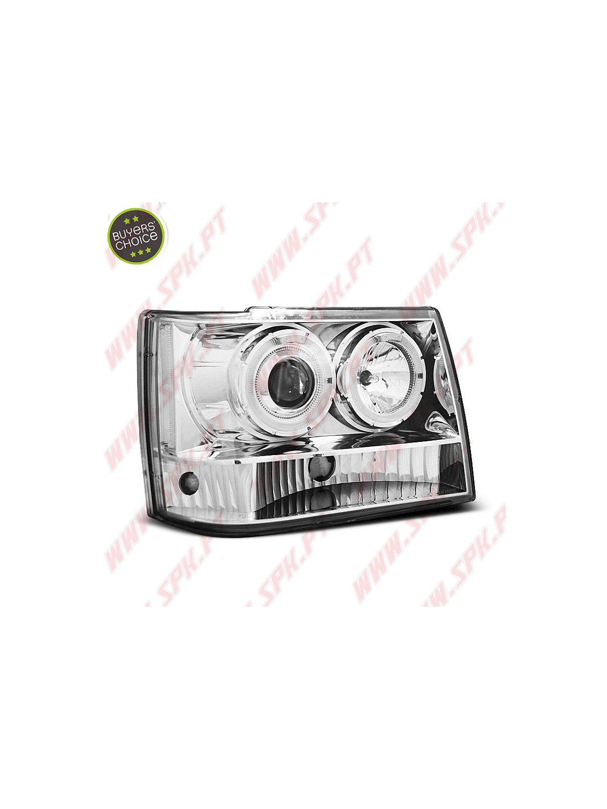 Faróis Angel Eyes / Chrome - Jeep Grand Cherokee ZJ (1993-1998)