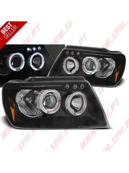 Faróis Angel Eyes / Black - Jeep Grand Cherokee WJ (1999-2005)