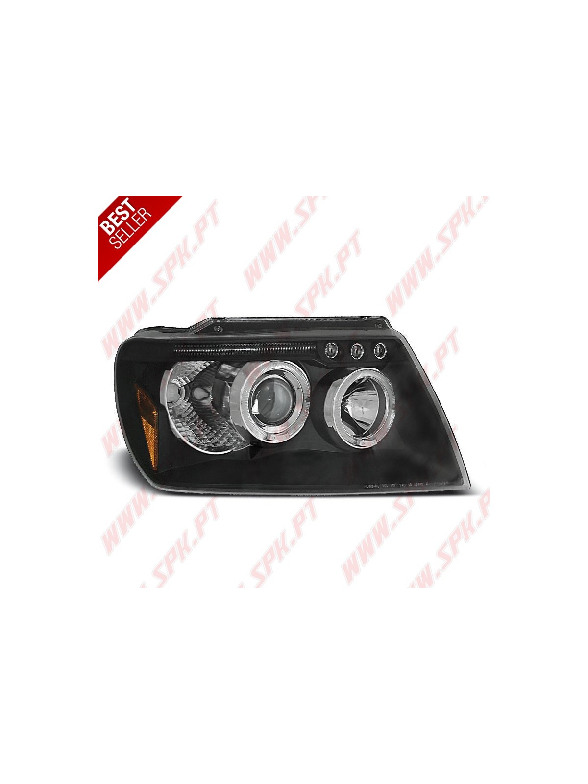 Faróis Angel Eyes / Black - Jeep Grand Cherokee WJ (1999-2005)
