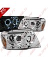 Faróis Angel Eyes / Chrome - Jeep Grand Cherokee WJ (1999-2005)