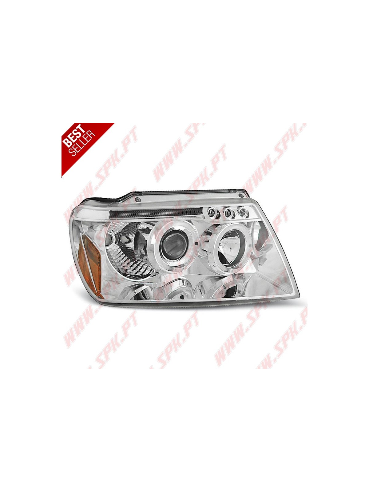 Faróis Angel Eyes / Chrome - Jeep Grand Cherokee WJ (1999-2005)