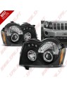 Faróis Angel Eyes / Black - Jeep Grand Cherokee WK (2005-2008)