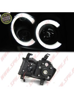 Faróis Tube Light / Chrome - Jeep Grand Cherokee WK (2005-2008)