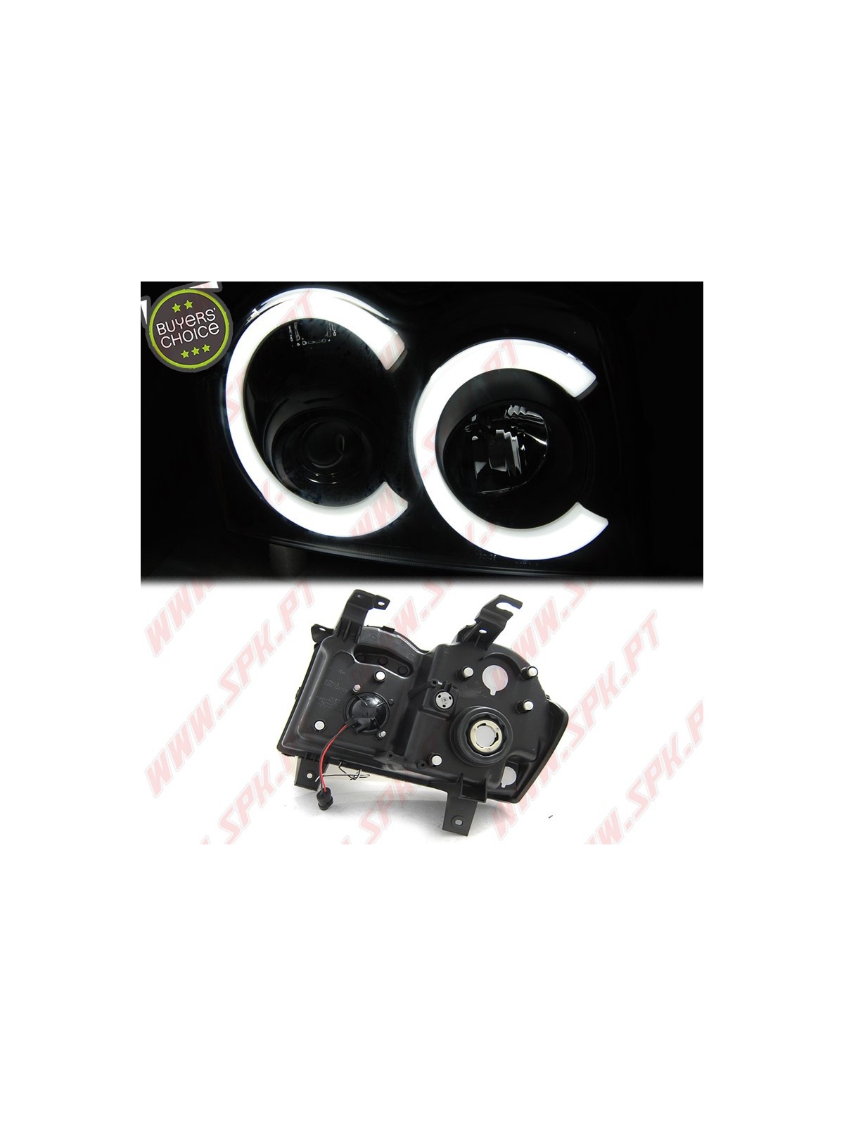 Faróis Tube Light / Chrome - Jeep Grand Cherokee WK (2005-2008)