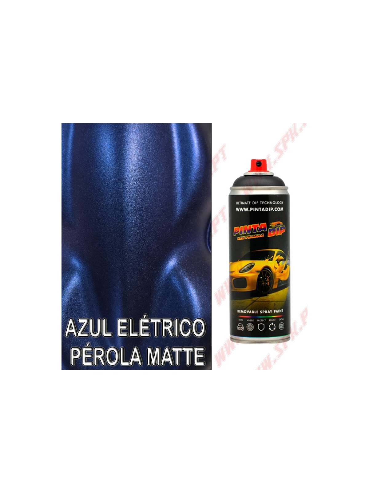 Spray 400ml Pinta Dip - Azul Elétrico Pérola Matte