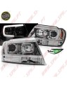 Faróis Tube Light / Chrome - Jeep Grand Cherokee WJ (1999-2005)