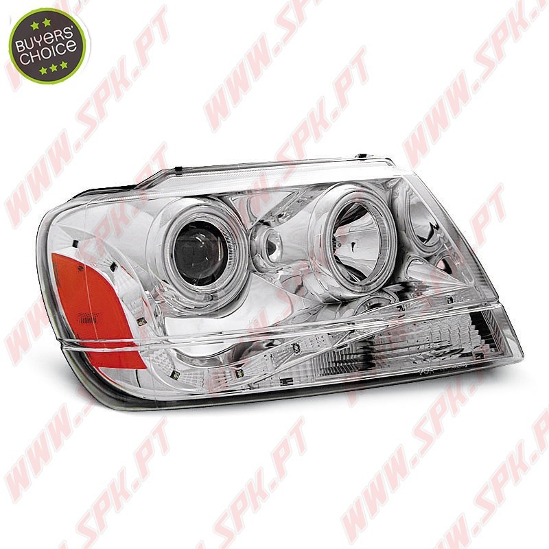 Faróis DayLight / Chrome - Jeep Grand Cherokee WJ (1999-2005)