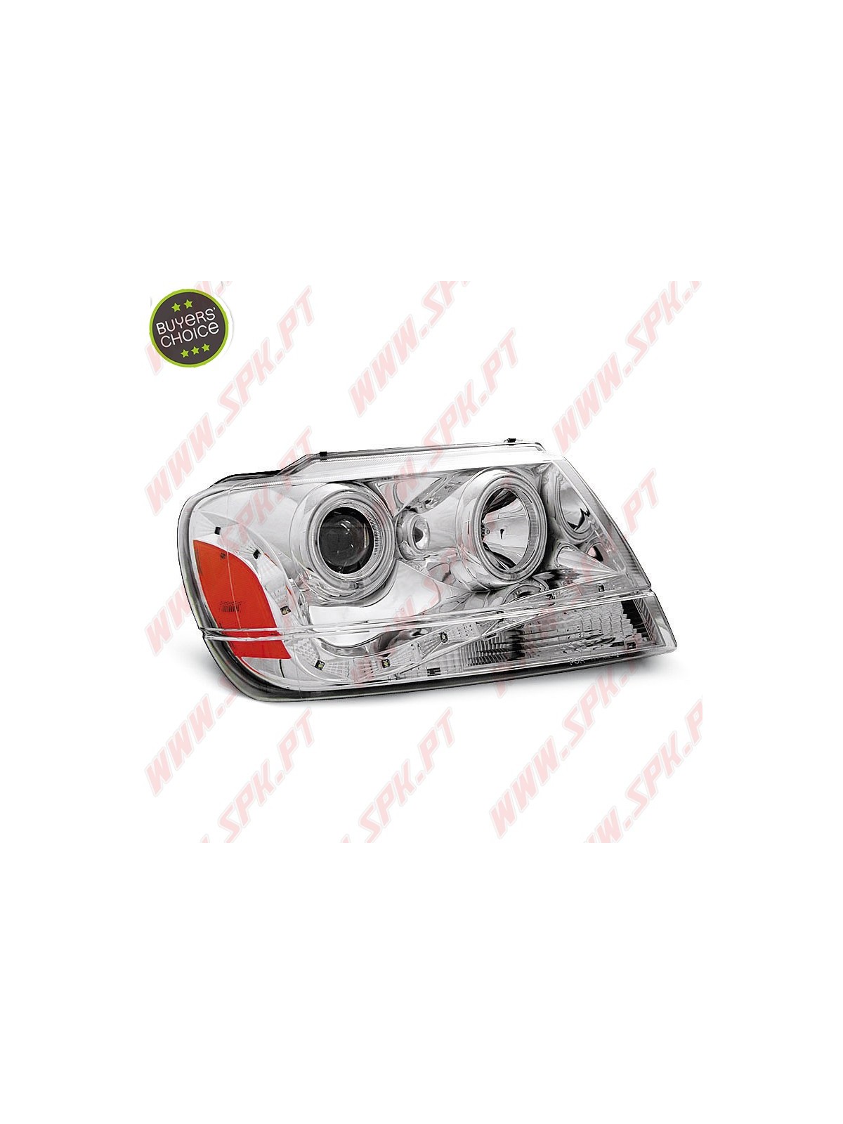 Faróis DayLight / Chrome - Jeep Grand Cherokee WJ (1999-2005)