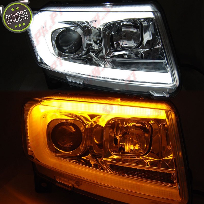 Faróis Tube Light Dynamic / Chrome - Jeep Grand Cherokee WK2 (2011-2013)