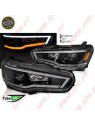 Faróis Tube Light Dynamic / Black - Mitsubishi Lancer 8 (2008-2016) Faróis Tube Light Dynamic / Black - Mitsubishi Lancer 8 (2008-2016)
