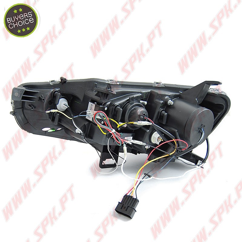 Faróis Tube Light Dynamic / Black - Mitsubishi Lancer 8 (2008-2016) Faróis Tube Light Dynamic / Black - Mitsubishi Lancer 8 (2008-2016)