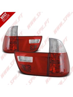Farolins Cristal Red+Clear - BMW X5 E53 (1999-2006)