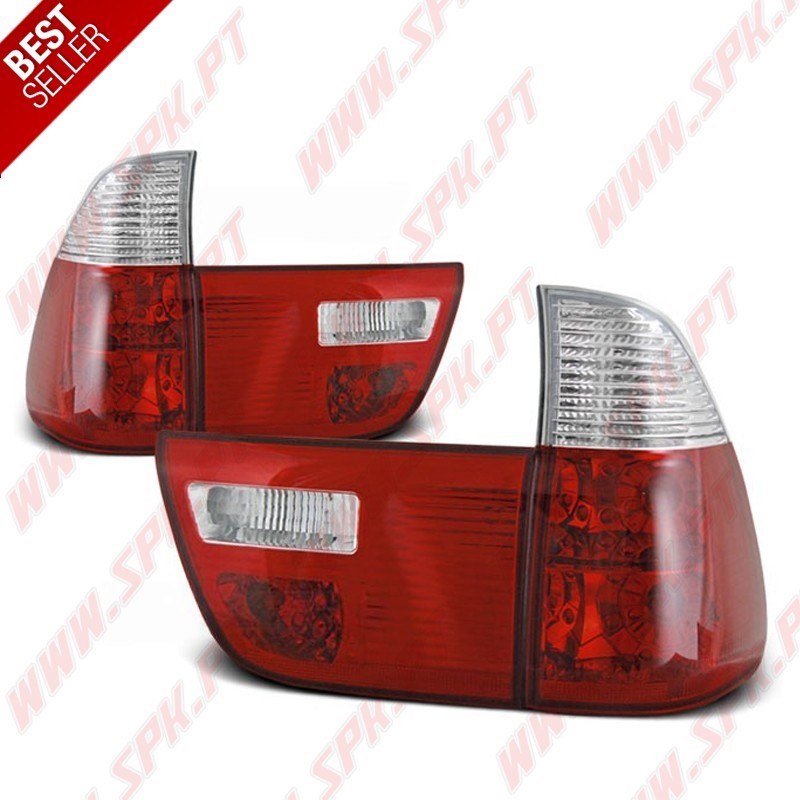 Farolins Cristal Red+Clear - BMW X5 E53 (1999-2006)