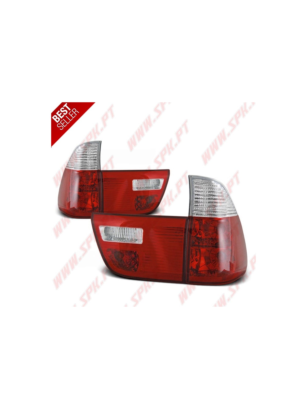 Farolins Cristal Red+Clear - BMW X5 E53 (1999-2006)