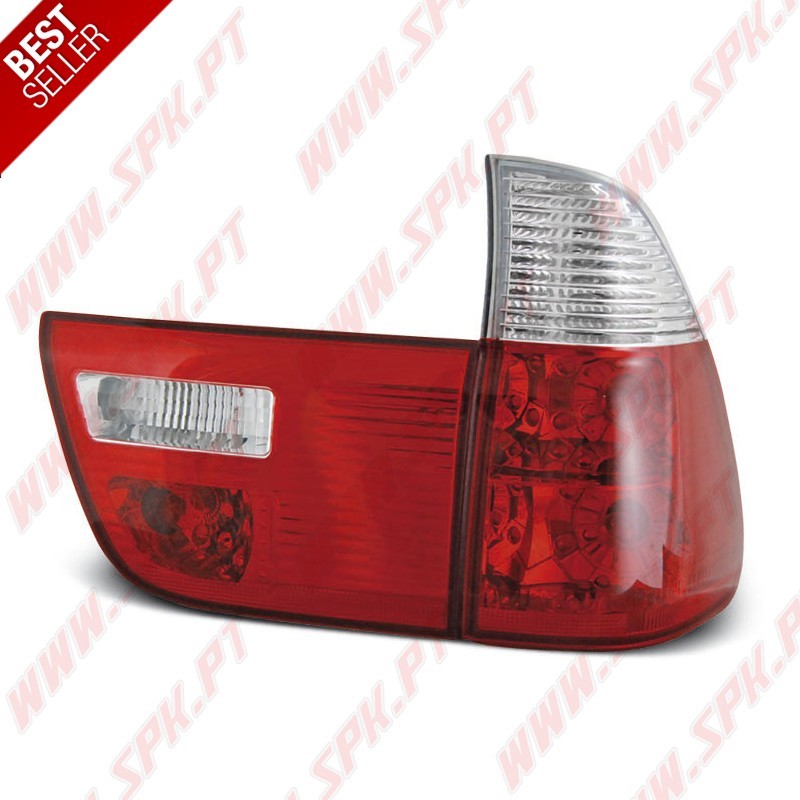 Farolins Cristal Red+Clear - BMW X5 E53 (1999-2006)
