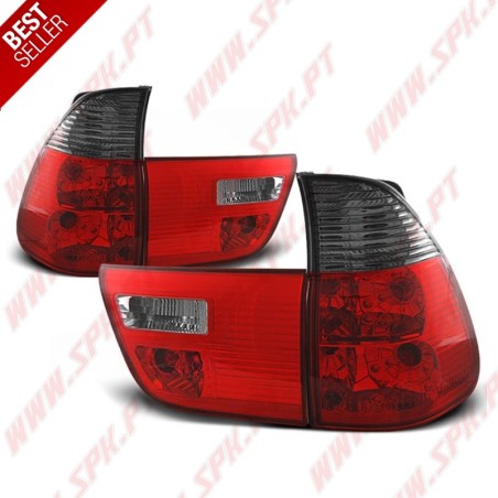 Farolins Cristal Red+Smoke - BMW X5 E53 (1999-2006)