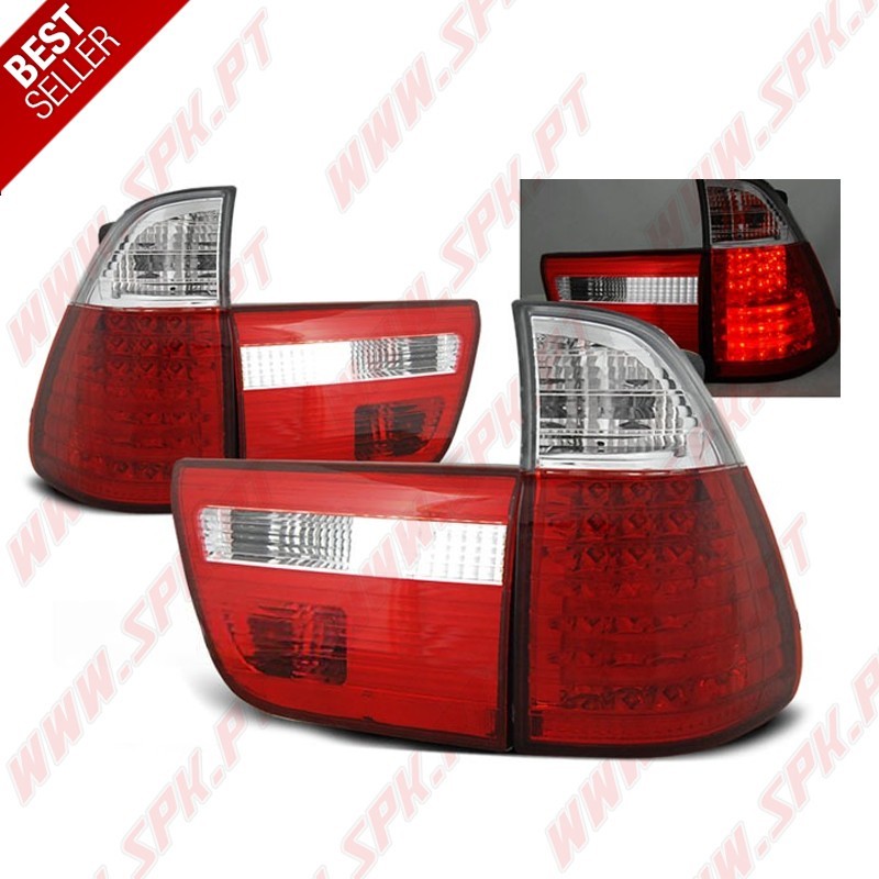 Farolins LED Red+Clear - BMW X5 E53 (1999-2003)