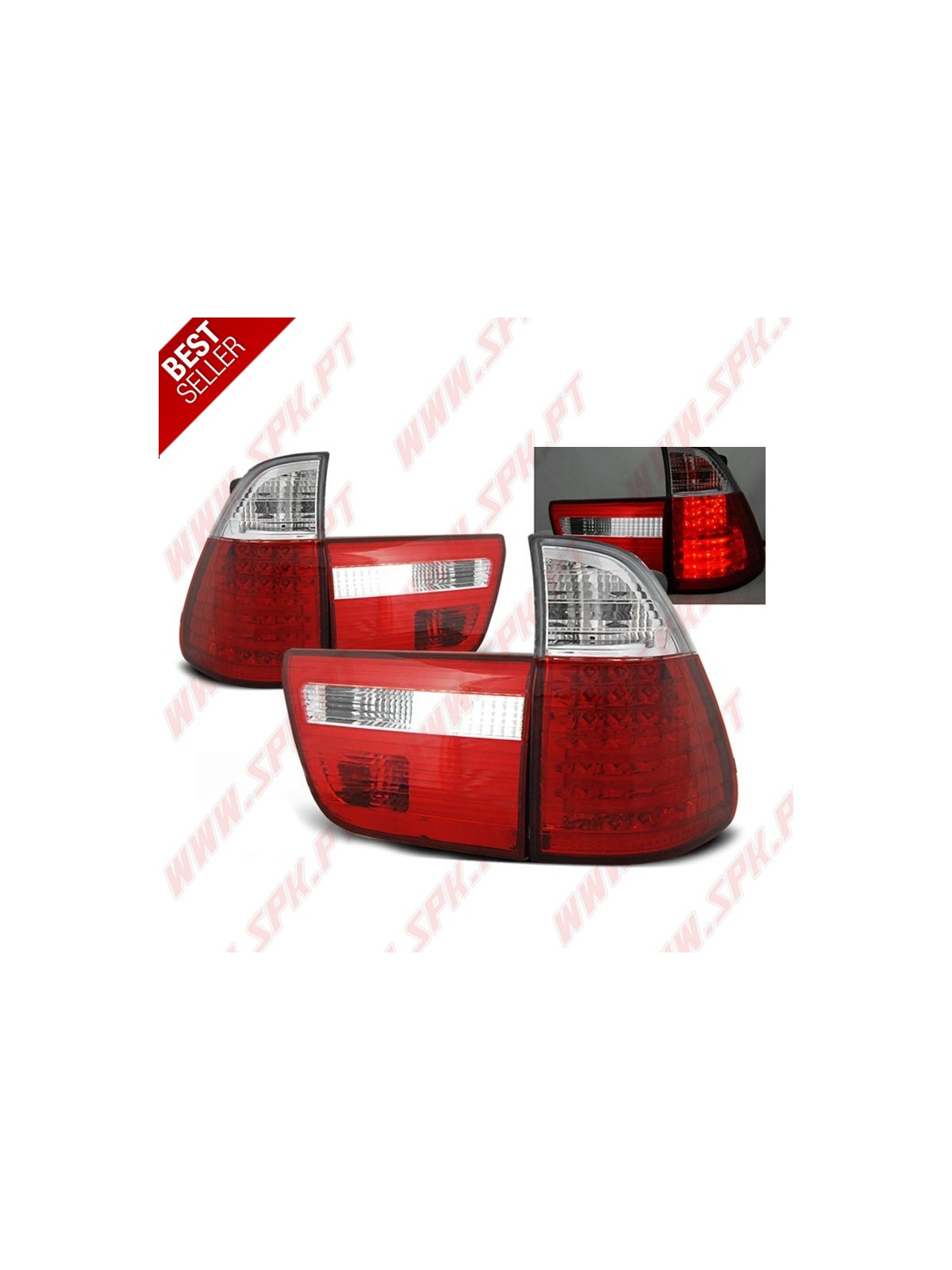 Farolins LED Red+Clear - BMW X5 E53 (1999-2003)