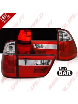 Farolins LED-BAR Red+Clear - BMW X5 E53 (1999-2003)